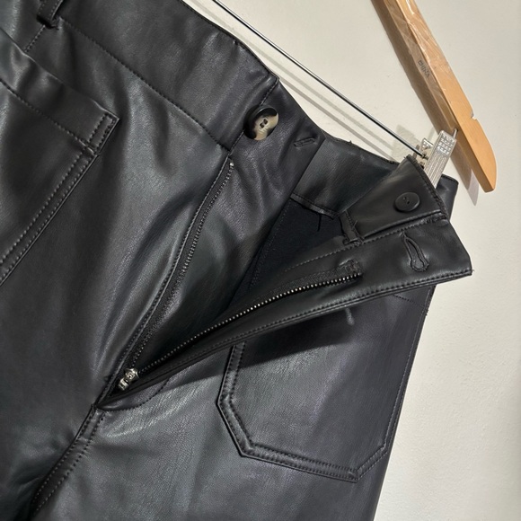 Maeve Anthropologie Colette Black Wide Leg Cropped Pants Size 30 - Picture 6 of 7